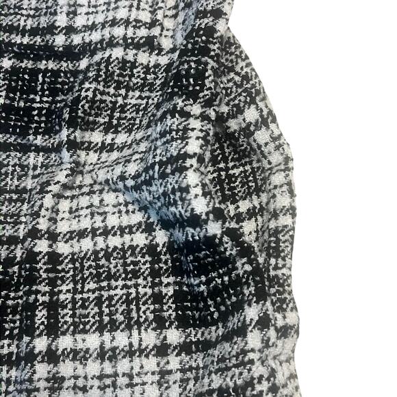 NWT LBLC The Label Pamela Black White Plaid Button-Up Shirt Jacket Shacket Sz L - Picture 8 of 11